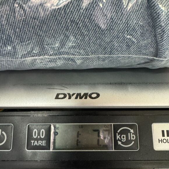 Upcycled OOAK Patchwork Jeans Fits 30X33 Quilt Feedstack Tattered Worn Farmhouse - Picture 15 of 15